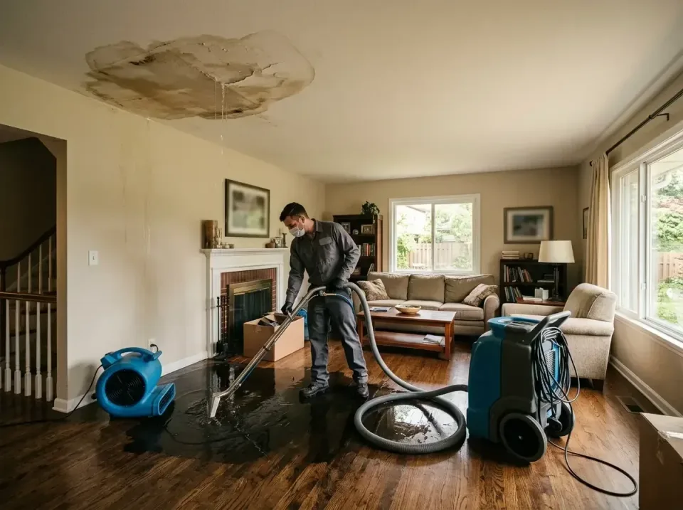 attic-pipe-burst-ceiling-drip-008 — frequently asked questions, Water Damage Restoration & Carpet Care in Mahomet, IL
